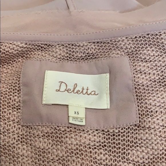 Anthropologie Deletta Blush Sweater top XS - Picture 8 of 8